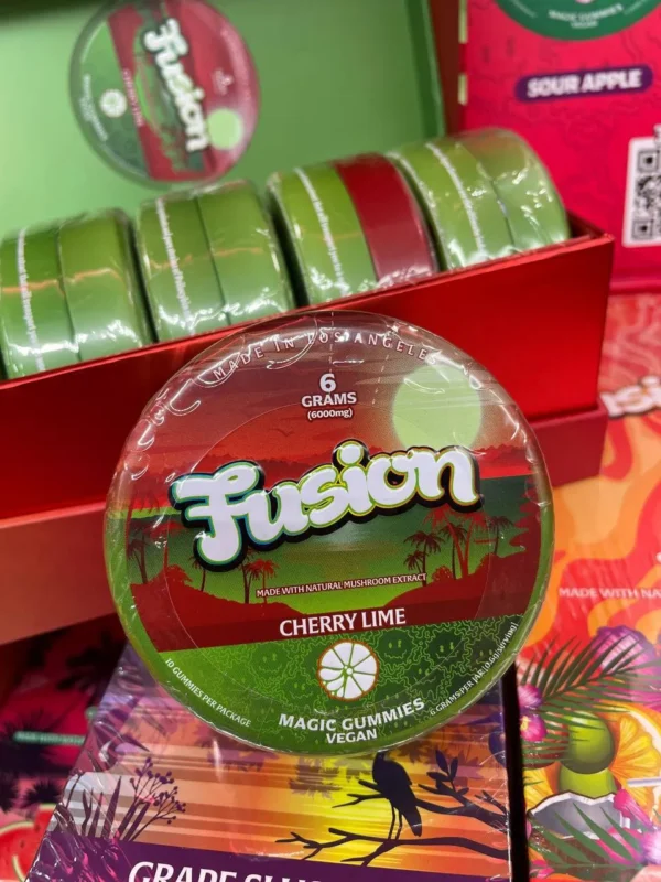 Cherry Lime Fusion Mushroom Gummies
